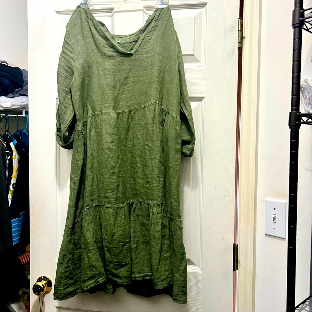 Italian linen Francesca Bettina dress M